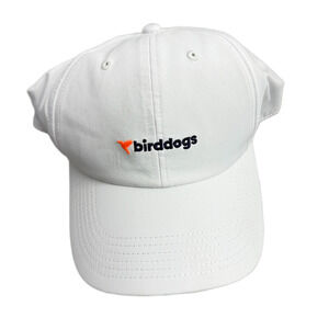 Birddogs Hat Cap Strap White Logo Embroidered Preppy Outdoor Active Athletic OS